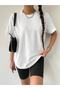 Dont Talk Printed Women's Oversize Salas T-shirt Boyfriend - 4