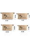Set of 4 Jute, Under Cabinet Laundry Children's Room Toy Organizer Folding Storage Basket Organizer - 6