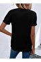 Face Printed Women's Oversize Black Salas T-shirt Boyfriend - 3
