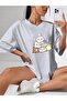 Cut Cats Printed Women's Oversize Salas T-shirt Boyfriend