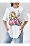 Selfie Woman Printed Oversize T-shirt Salas Boyfriend - 2