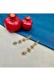 Women's Steel Dangle Gold Earrings - 5