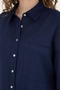 Women's Navy Blue Long Sleeve Shirt ELİFSU BUTİKHOME - 7