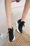 Women's Stone Detail Hidden Wedge Heel Sneakers - 3