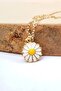 Daisy Necklace - Minimal Daisy Necklace - Daisy Women's Necklace