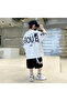 Children's To-Boy Printed Top and Bottom Set with Shorts - 3