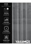DARK GRAY LINEN LOOK EXTRAFORCED TULE CURTAIN LINEN TOUCH SERIES - 5