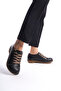 Celeste Ellington Black Women's Lace-Up High-Sole Sneaker Sports Shoes - 4