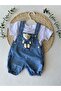 GARDENER WITH POCKET BEAR UNISEX BABY JUMPSUIT