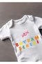 Short Sleeve 100% Cotton Holiday Candy (girl) Designed Baby Bodysuit - 2