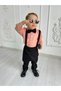 Set Pink Shirt And Black Salopet Baby And Children's Clothing Holiday And Special Daily Boys Girls - 5