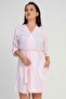 Women's Large Size Capri Sleeve Rosebloom Dressing Gown C3T2N1601 - 2
