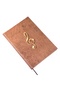 Piano Notepad (Left Fa Keyed Tabs with Sound) + Planner 100% Handmade, Hand Stitched (A/5) - 2