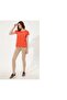 Women's Red Crew Neck T-Shirt - 4