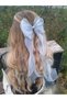 Women - Girls Long Tulle Bow Buckle Ribbon Curved Ribbon Buckle Clip