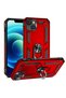Case for Apple iPhone 15 Dual Layer Polycarbonate Protection and Magnetic Holder Stand Ring - 3