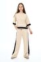 Girl's 100% Cotton Oversize Half Sleeve Top and Bottom Tracksuit Set