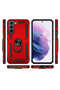 Case for Samsung Galaxy S22 Case Dual Layer Polycarbonate Protection and Magnetic Holder Stand Ring - 7