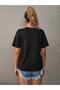 Red Lip Printed Women's Oversize Red Salas T-shirt Boyfriend - 3
