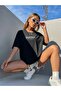 تي شيرت أسود كبير الحجم مطبوع عليه West Coast كاجوال Boyfirend - 2
