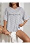 تي شيرت كاجوال كبير الحجم مطبوع عليه Good Things Boyfirend