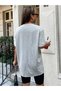Tennis Racket Printed Women's Oversize Gray Salas T-shirt Boyfriend - 5