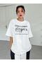 Λευκό μπλουζάκι Oversize Challenge Printed - 4