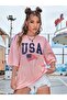 USA America Printed Oversize T-shirt Casual Boyfirend