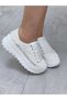 Women's Bridal Shoes Sports Applique White Lace Extremely Comfortable Evening Dress Sneakers - 5