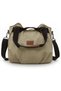 3212 Demeter Women's Cream Shoulder Hand Casual Tote 100% Cotton Canvas Crossbody Bag with Pocket