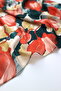 Tulip Dream Watercolor Tulip Flower Patterned Vegan Silk Scarf - 5