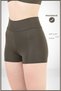 Women's Khaki Mini Shorts Boxer High Waist Firming Fit Look 11080
