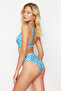 Zebra Print High Waist Regular Bikini Bottom Tbess21Ba0320 - 5