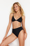Black Shaping / Sculpting Regular High Waist Bikini Bottom Tbess24Ba00141 - 4
