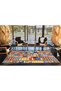Mixed Color Geometric Square Rectangular Decorative Carpet 4371 - 4