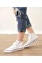 Unisex Long White Linen Sneaker - 3