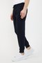 Men's Navy Blue Sweatpants Premium Fabric Jogger Leg with Elastic Pocket Zipper Daily Comfortable Sports - 2