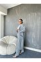 WOMEN'S COMFORTABLE FIT SIZE DETAILED BLUZED CARDIGAN PANT 3-PIECE SET - 2