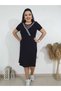 Plus Size Mesh Detailed Dress