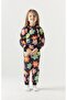 Seasonal Printed Bottom Top Girl's Double Suit