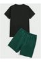 Unisex Oversize New Season 2-Piece Los Angeles Printed Shorts T-Shirt Set - 2