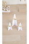 Plexi white pyramid ring 3-Piece Ring Holder, Acrylic Stand, Plexi Organizer, Jewelry Stand - 3