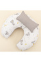 Muslin Double Sided Nursing Pillow and Small Pillow - Light Gray Muslin - Gray Rabbit