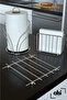 Luxury Stainless Service Presentation Set Towel Holder Napkin Holder Trivet Polished Chrome 3-Piece Kitchen