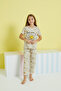 Multicolor Knitted Pajama Set - 4