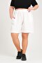 Women's Large Size Elastic Waist Linen Capri 24060 - 3