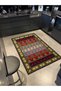 Mixed Color Diamond Geometric Patterned Ethnic Woven Base Carpet 4244 - 3