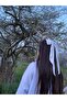 White Scarf Bow Buckle - Long Tailed Bow Clip Hair Clip - 3
