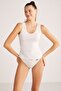 Economical 2-Piece U-Neck Thick Strap Basic Undershirt