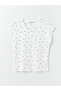 V-Neck Polka Dot Short Sleeve Women's T-Shirt - 6